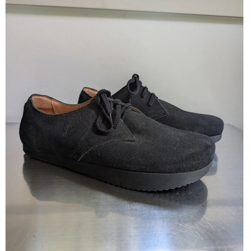 Kalso Earth Faroe Lokah Black  Suede Negative Heel Shoe Mens  12 Retro 70s